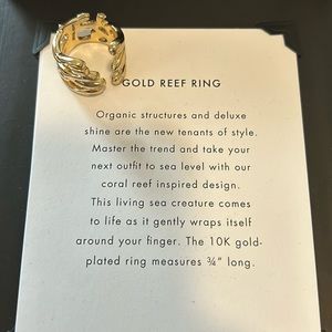 JEWELMINT Gold Reef Ring